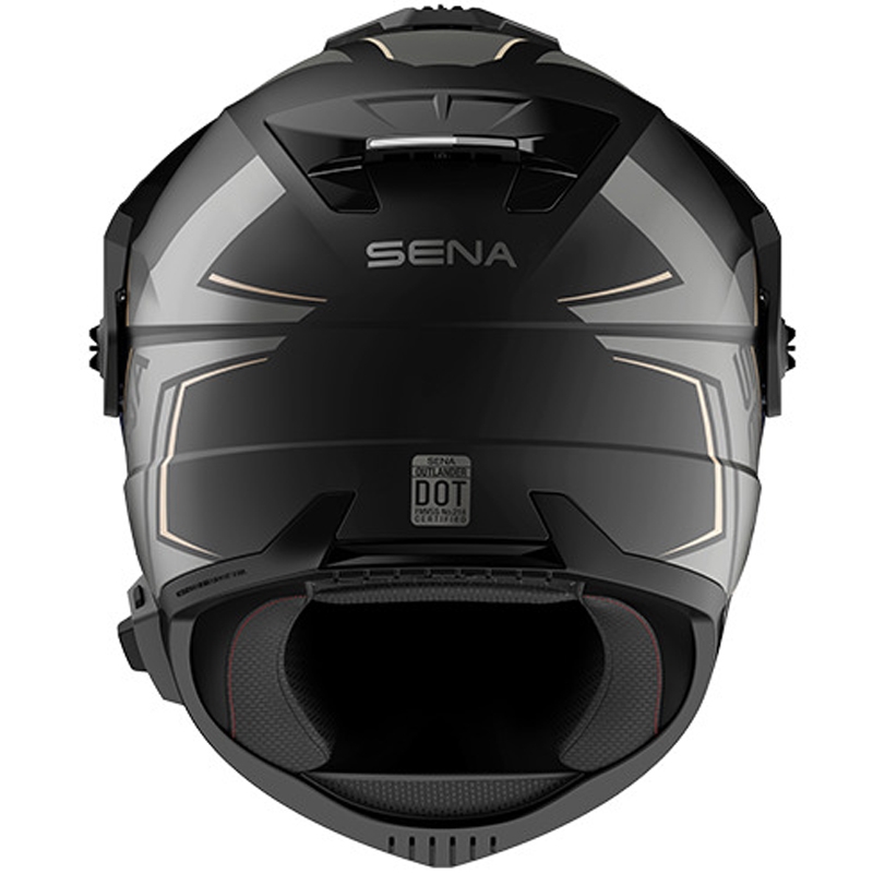 Casco Outlander in rete con auricolare, SENA (nero opaco)
