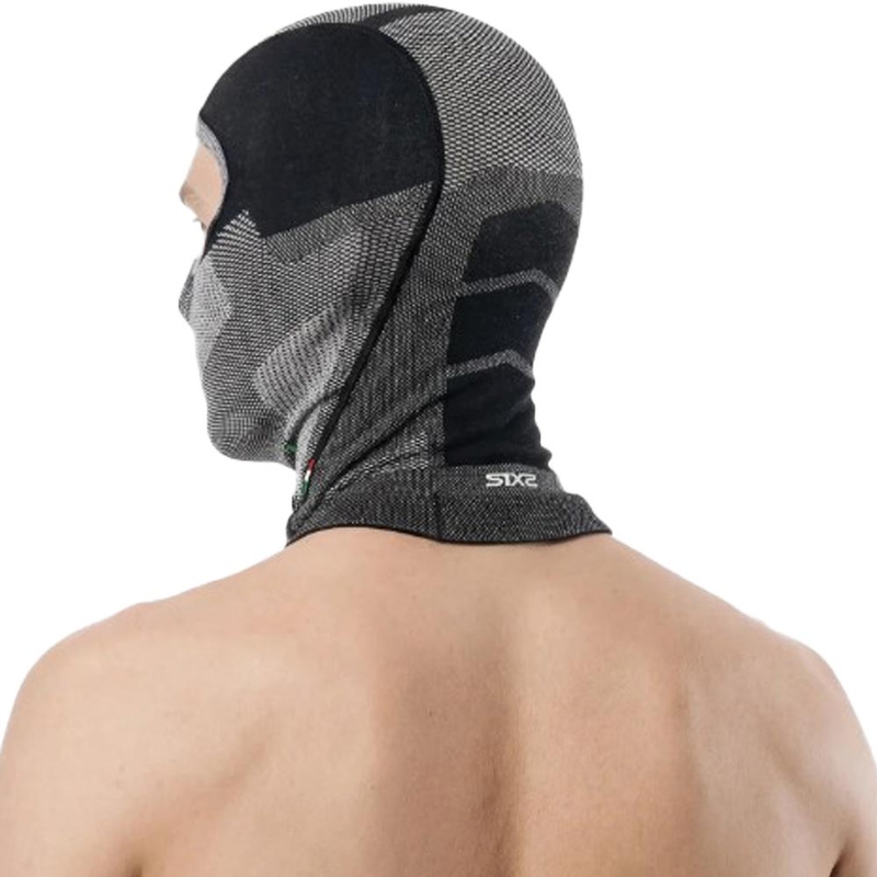 Cappuccio per casco SIXS BT DBXL V2 in carbonio nero