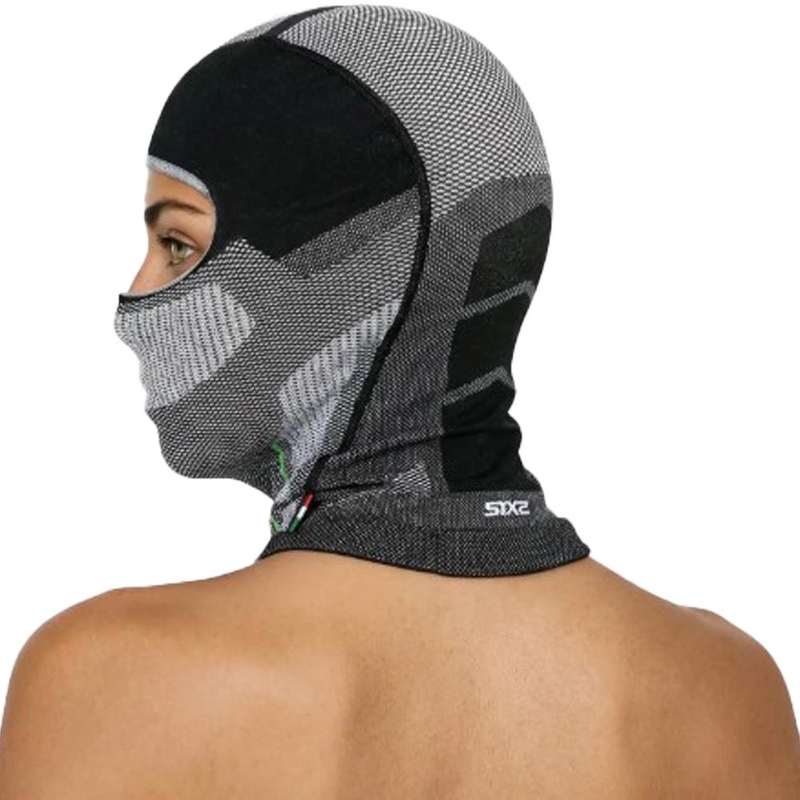 Cappuccio per casco SIXS BT DBXL V2 in carbonio nero
