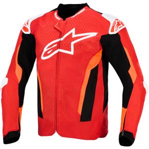 Giacca da moto Alpinestars T-GP Air rosso-fluo rosso-bianco-nero