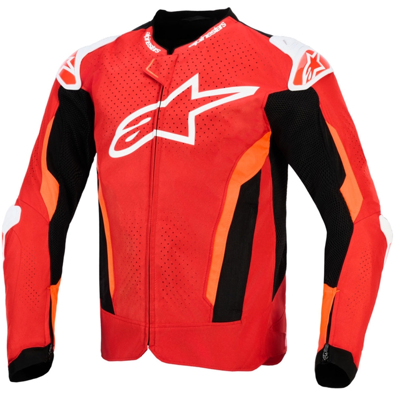 Giacca da moto Alpinestars T-GP Air rosso-fluo rosso-bianco-nero