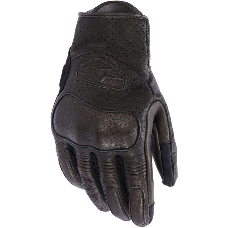 Guanti da moto Alpinestars Mustang V3 marrone-nero