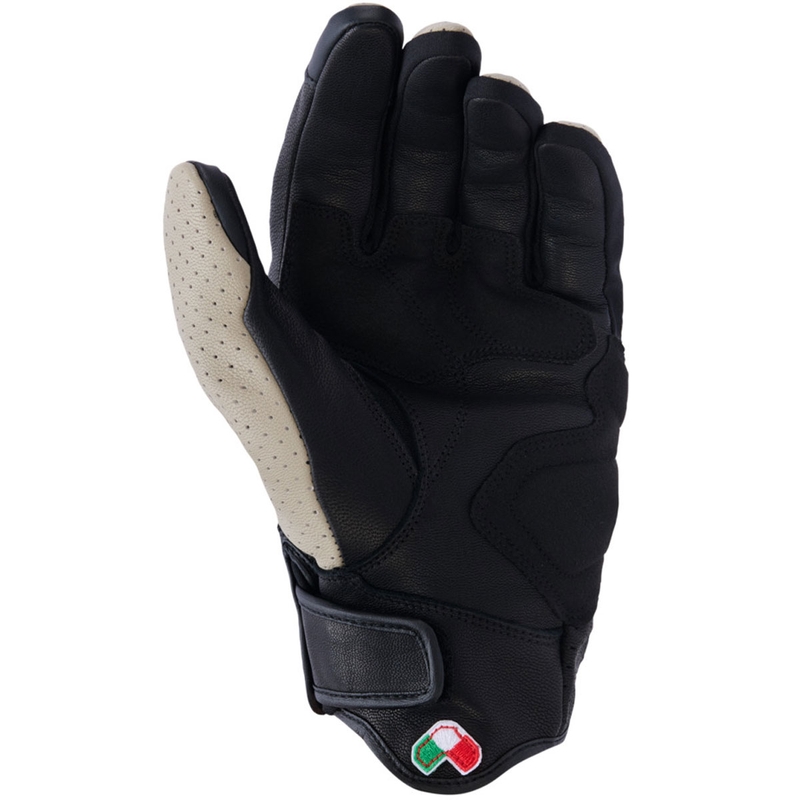 Guanti da moto Alpinestars Mustang V3 beige-neri