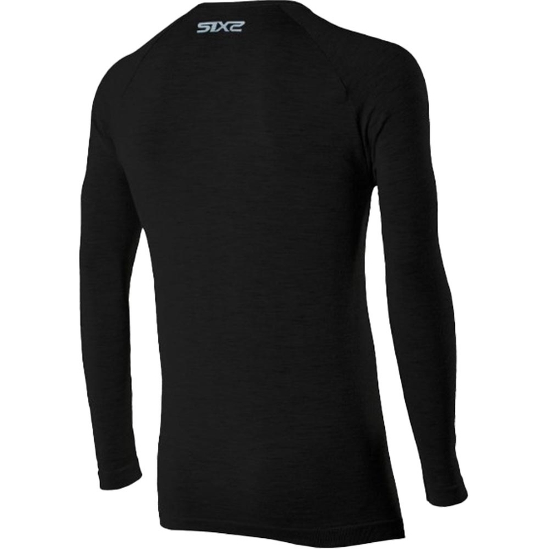 T-shirt termica a maniche lunghe SIXS TS2 MERINOS nera