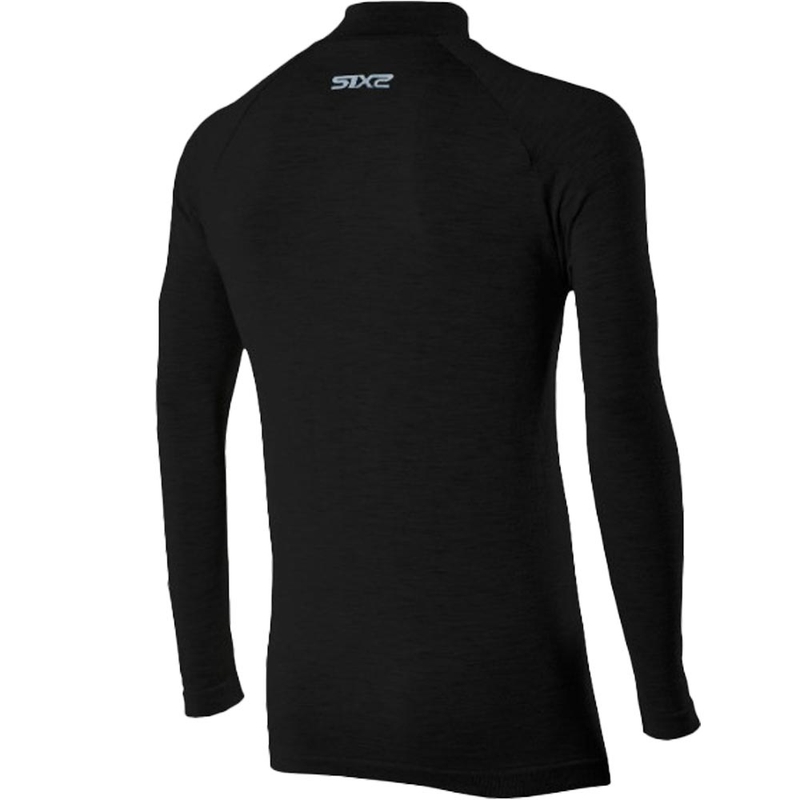 T-shirt termica a maniche lunghe SIXS TS3 MERINOS nera