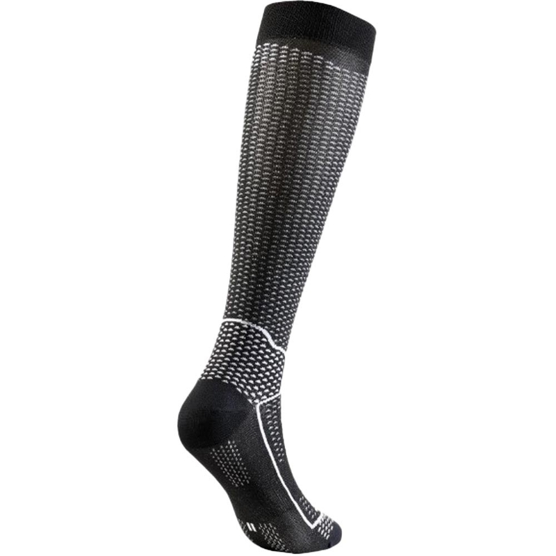 Calze funzionali al ginocchio SIXS LONG V3 in carbonio nero