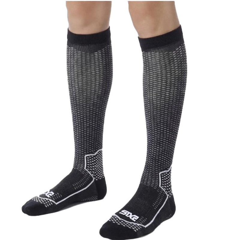 Calze funzionali al ginocchio SIXS LONG V3 in carbonio nero