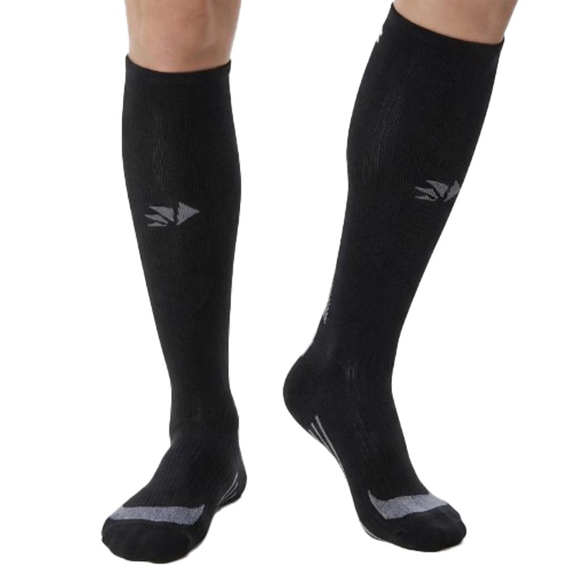 Calze funzionali al ginocchio SIXS MOT V3 nero-grigio