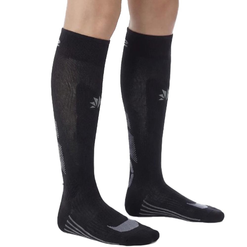 Calze funzionali al ginocchio SIXS MOT V3 nero-grigio