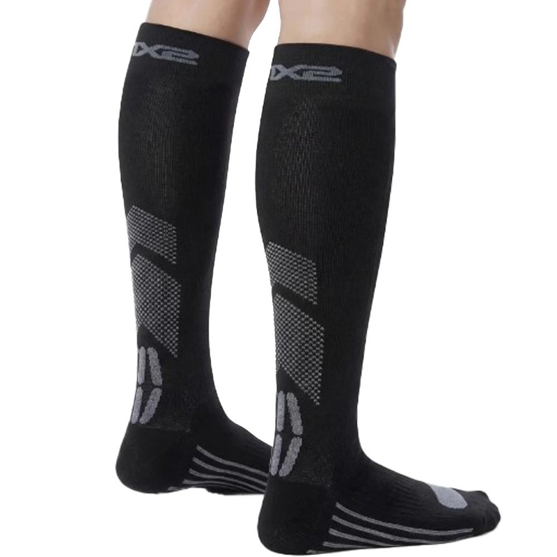 Calze funzionali al ginocchio SIXS MOT V3 nero-grigio