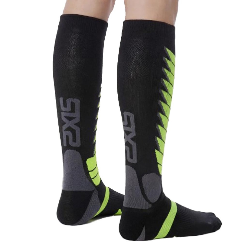 Calze funzionali al ginocchio SXS SPEED V3 nero-verde