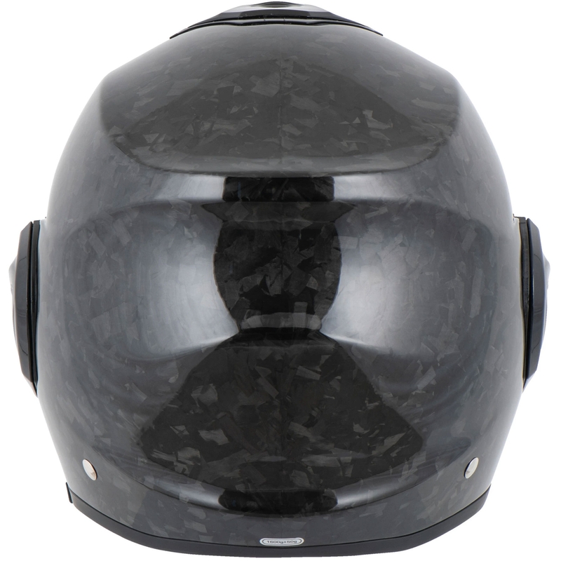 Casco da moto modulare Scorpion EXO-TECH EVO ONYX CARBON, colore nero.