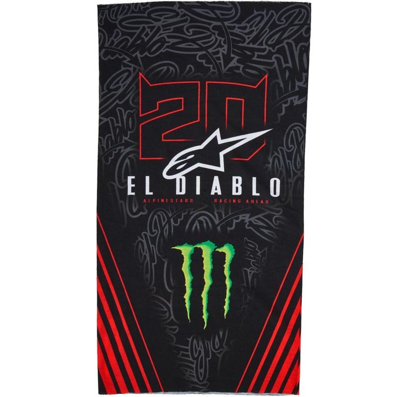 Scaldacollo Alpinestars FQ20 Monster Collection Nero-Rosso Fluo-Blu-Verde