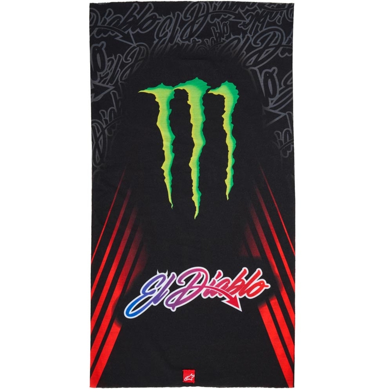 Scaldacollo Alpinestars FQ20 Monster Collection Nero-Rosso Fluo-Blu-Verde
