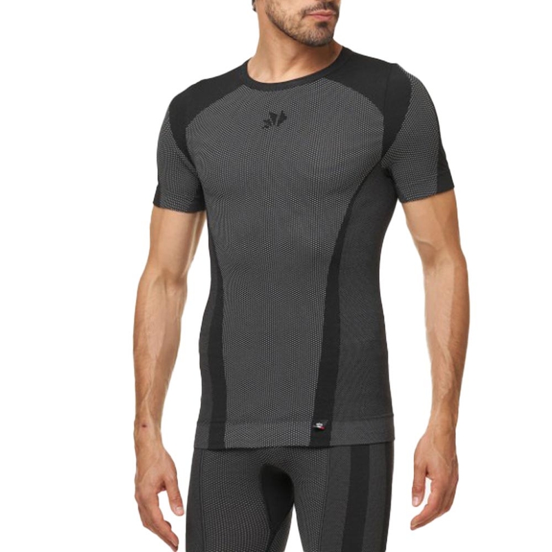 Maglia funzionale a maniche corte SIXS TS1 V2 in carbonio nero