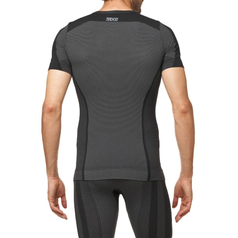 Maglia funzionale a maniche corte SIXS TS1 V2 in carbonio nero