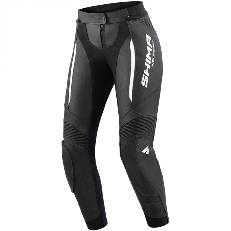 Pantaloni da moto da donna Shima Miura 2.0 bianco e nero