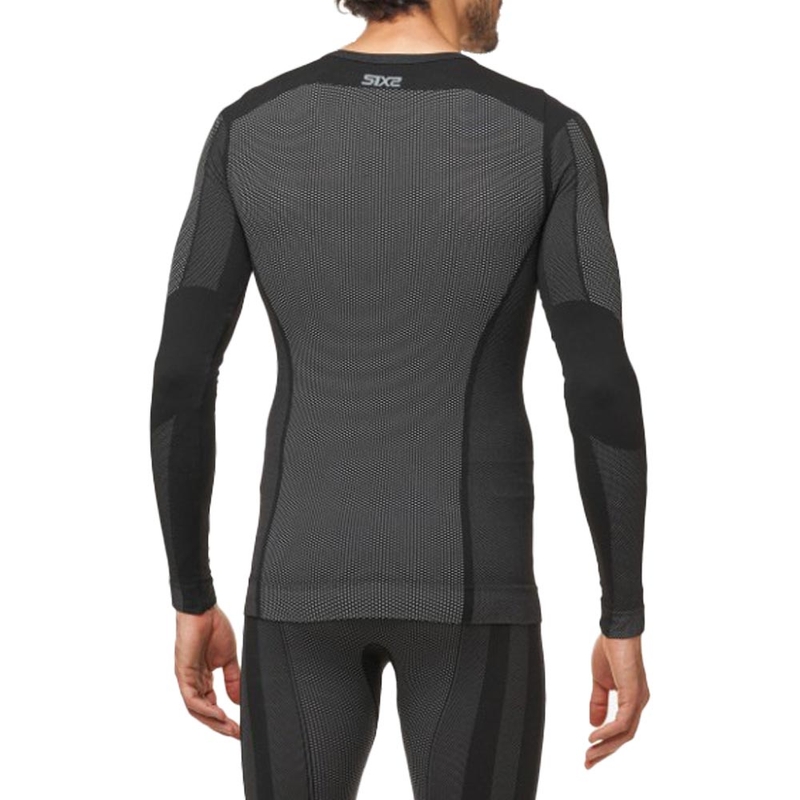 Maglia funzionale a maniche lunghe SIXS TS2 V2 nera in carbonio