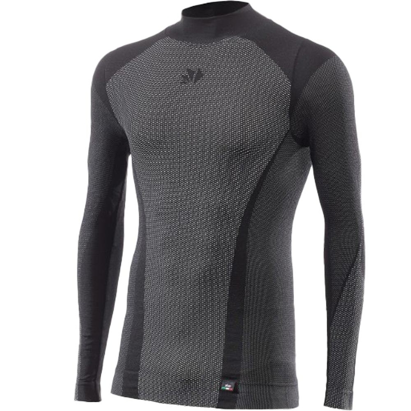 T-shirt funzionale a maniche lunghe SIXS TS3 V2 in carbonio nero