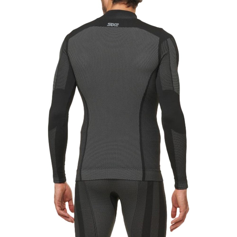 T-shirt funzionale a maniche lunghe SIXS TS3 V2 in carbonio nero