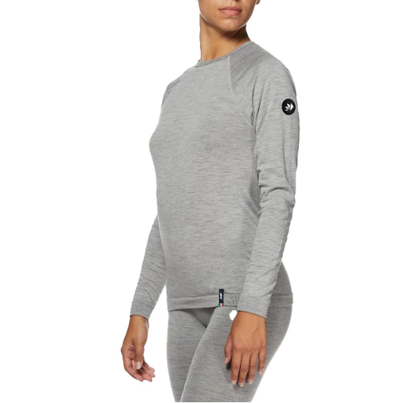 T-shirt termica a maniche lunghe SIXS TS2 MERINOS grigia
