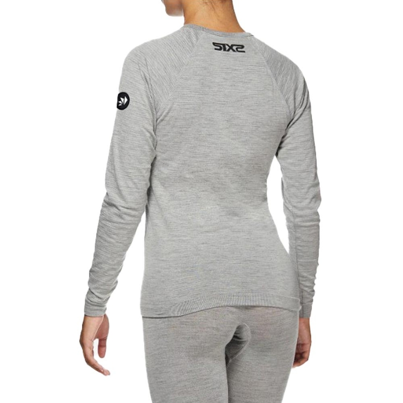 T-shirt termica a maniche lunghe SIXS TS2 MERINOS grigia
