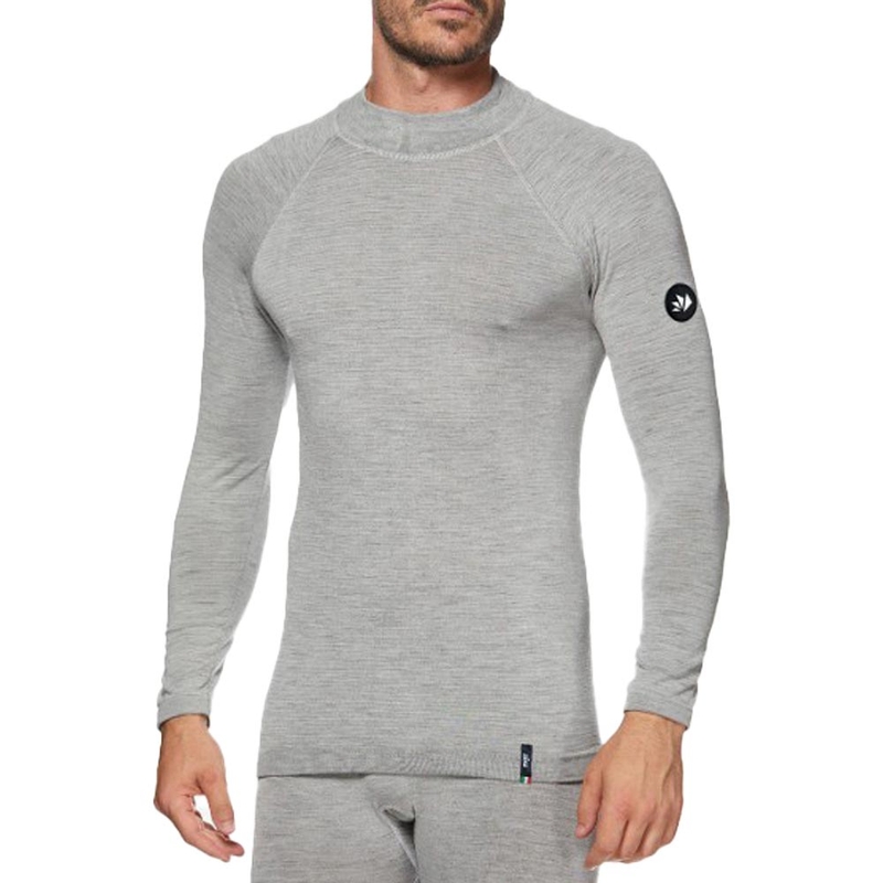 T-shirt termica a maniche lunghe SIXS TS3 MERINOS grigia