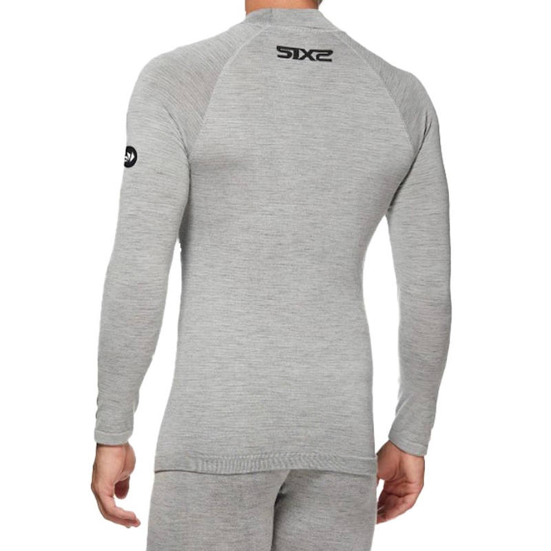 T-shirt termica a maniche lunghe SIXS TS3 MERINOS grigia
