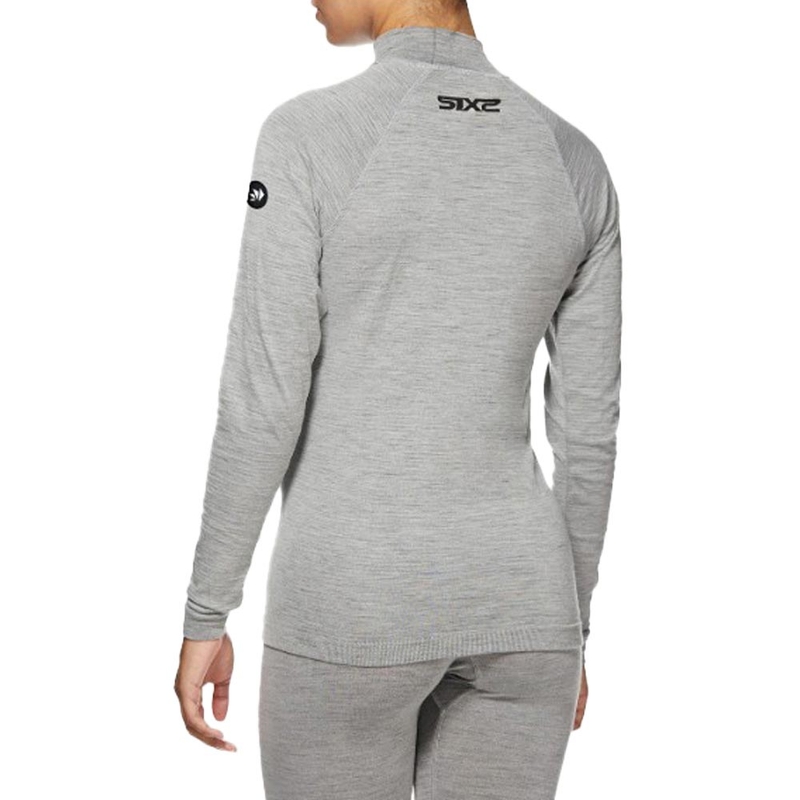 T-shirt termica a maniche lunghe SIXS TS3 MERINOS grigia