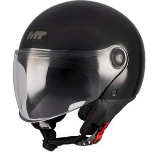 Casco da moto jet MT Street S Pure A1 nero