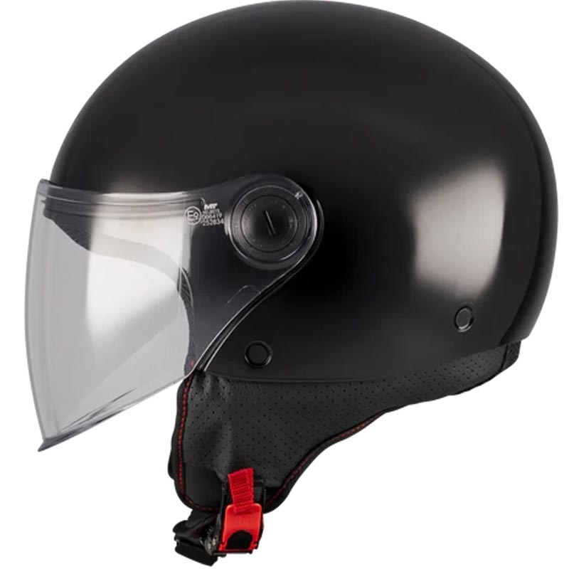 Casco da moto jet MT Street S Pure A1 nero