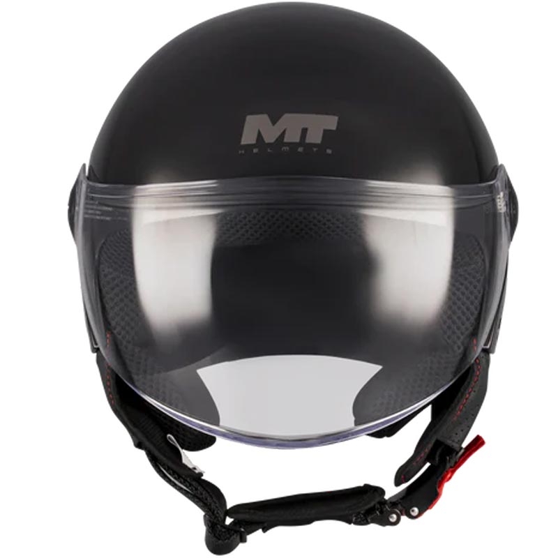Casco da moto jet MT Street S Pure A1 nero