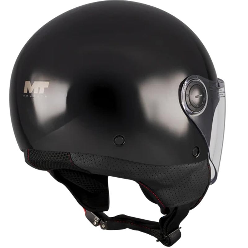Casco da moto jet MT Street S Pure A1 nero