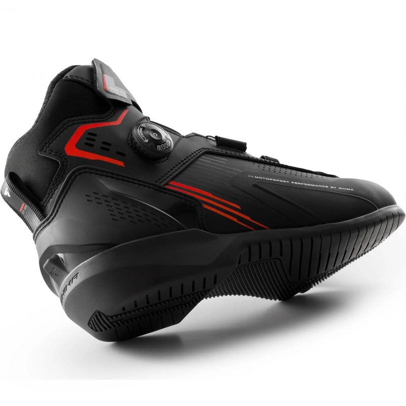 Stivali da moto Shimano Enzo Air neri-rossi