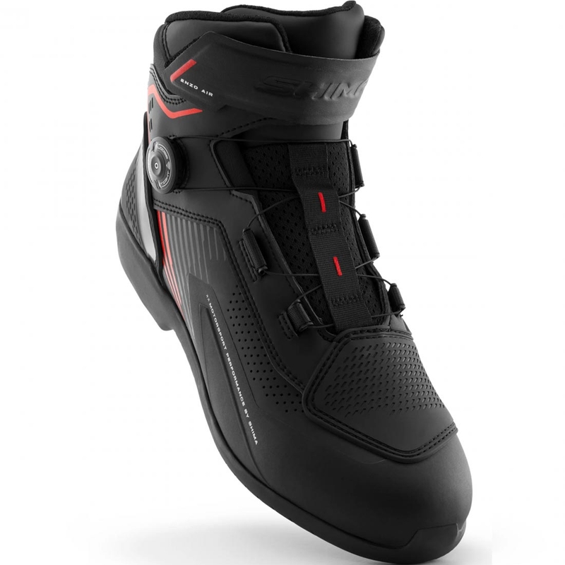 Stivali da moto Shimano Enzo Air neri-rossi