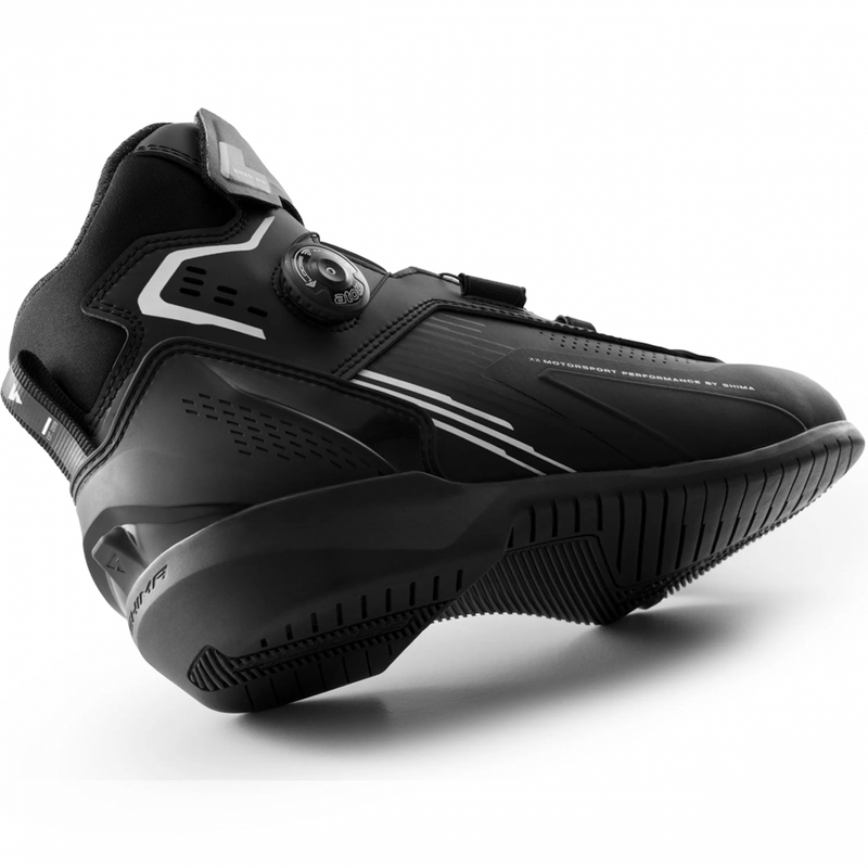 Stivali da moto Shimano Enzo Air neri e bianchi