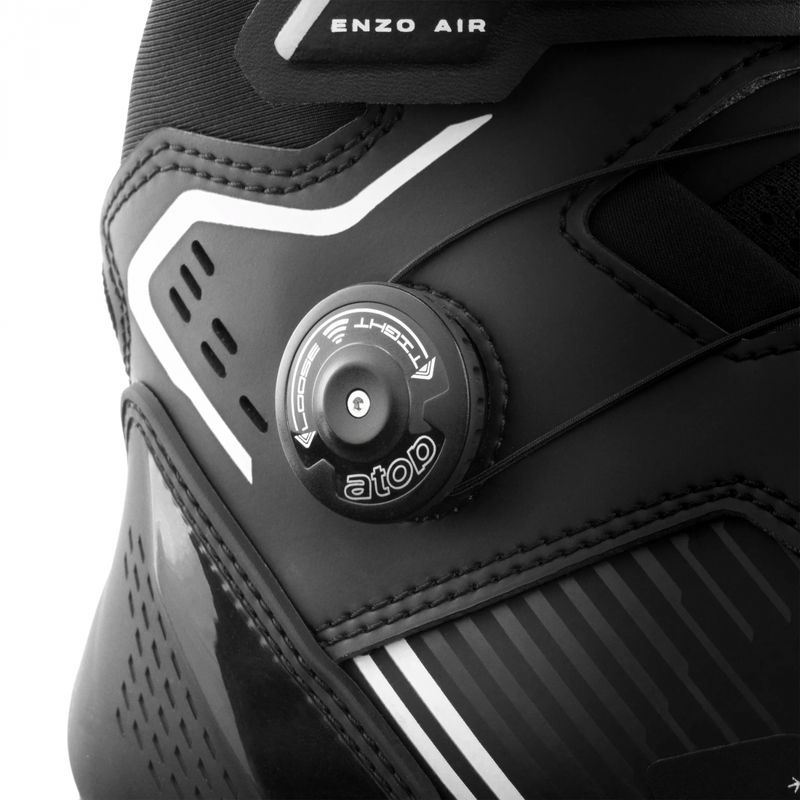 Stivali da moto Shimano Enzo Air neri e bianchi