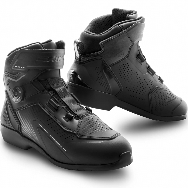 Stivali da moto da donna Shimano Enzo Air neri-neri
