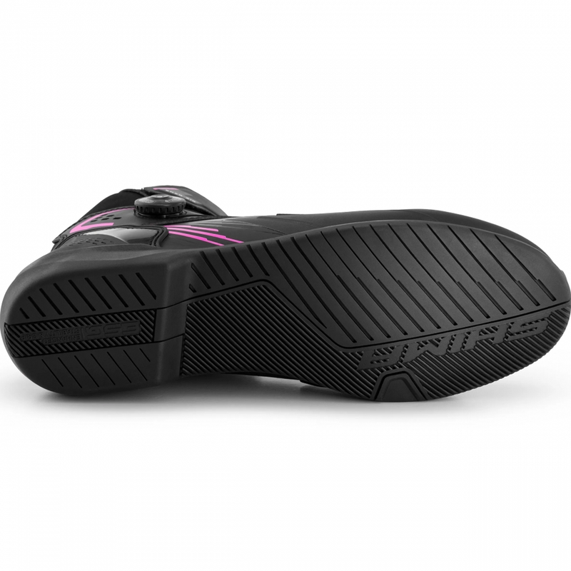 Stivali da motociclista da donna Shimano Enzo Air neri e rosa