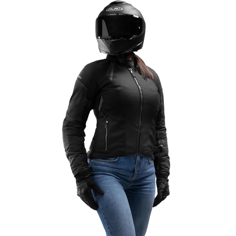 Giacca da moto da donna Rebelhorn Swift nera