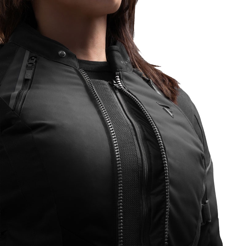 Giacca da moto da donna Rebelhorn Swift nera