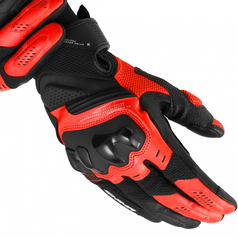Guanti da moto Shima Spark 3.0 rosso fluo