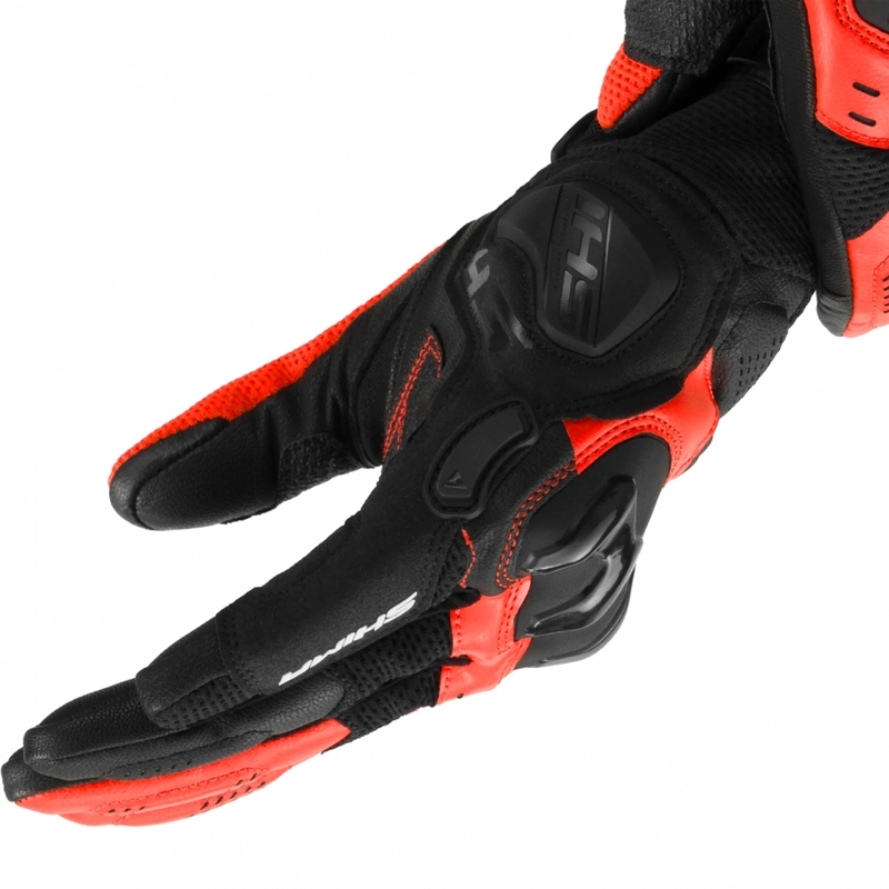 Guanti da moto Shima Spark 3.0 rosso fluo
