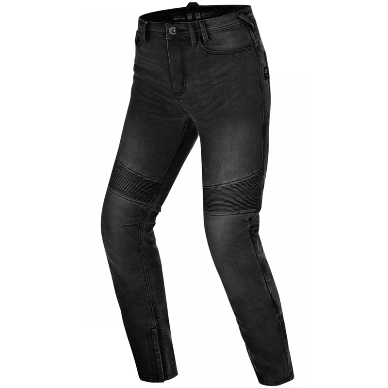 Jeans da motociclista da donna modello lungo Shimano Zenith, neri