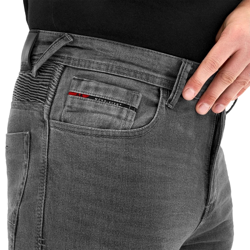 Jeans da moto lunghi Shimano Zenith grigi