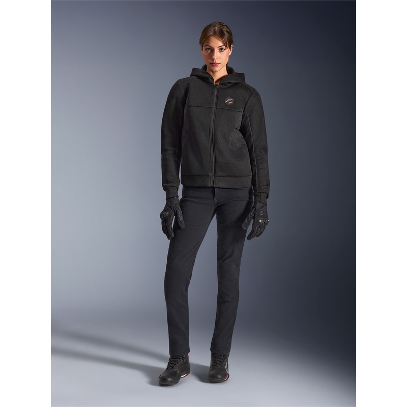 Giacca da moto da donna Alpinestars Stella Chrome Superairflow, colore nero-rame