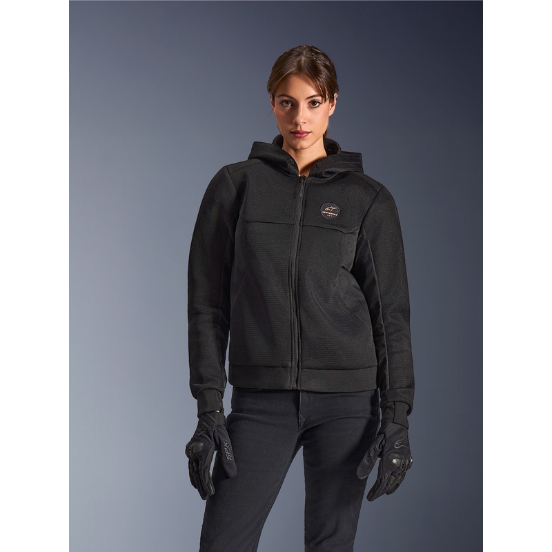 Giacca da moto da donna Alpinestars Stella Chrome Superairflow, colore nero-rame