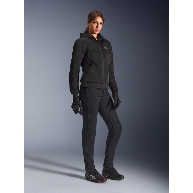 Giacca da moto da donna Alpinestars Stella Chrome Superairflow, colore nero-rame