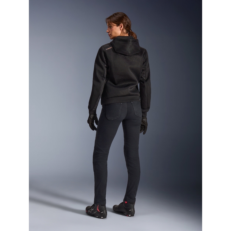 Giacca da moto da donna Alpinestars Stella Chrome Superairflow, colore nero-rame