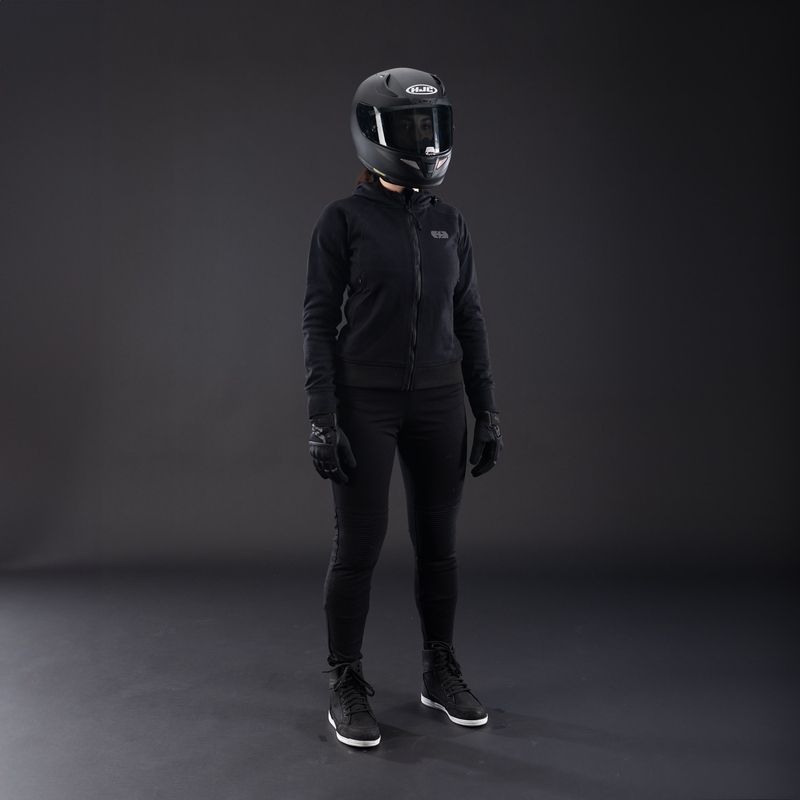 Giacca da moto da donna Oxford Armourlite AA Contour, nera